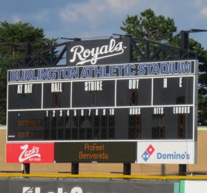 Burlington scoreboard
