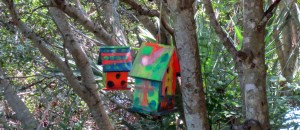 forest birdhouses